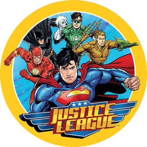 Justice League Edible icing Image - Click Image to Close